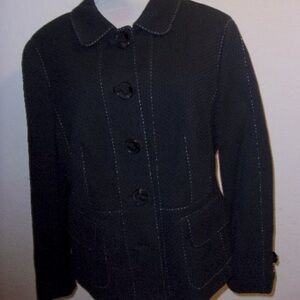 ESCADA VINTAGE WOMEN'S NAVY JACKET 42